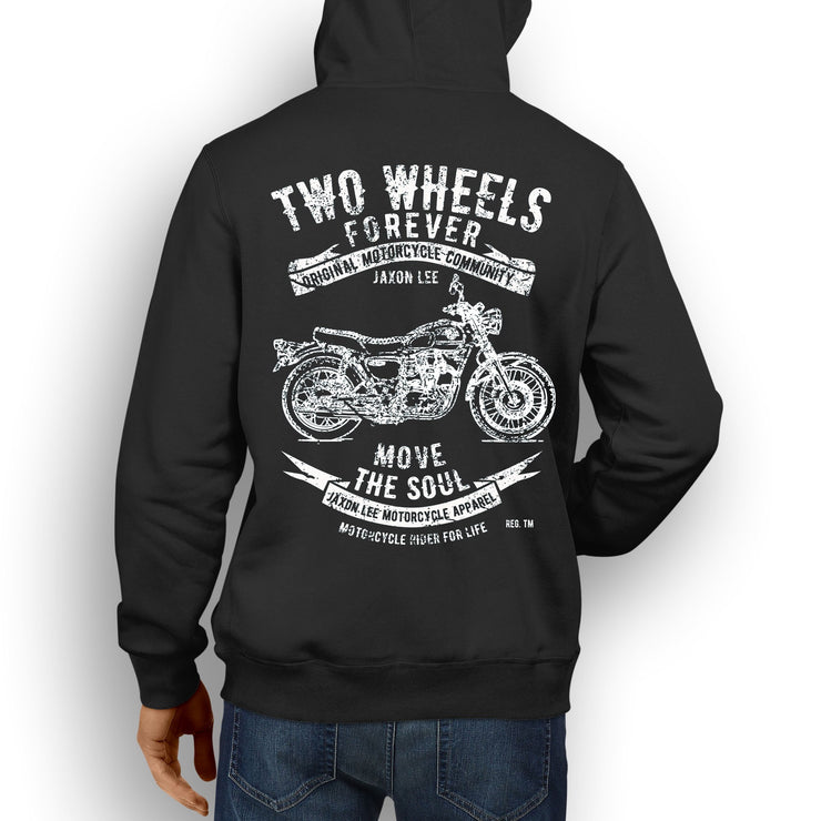 JL Soul Illustration For A Kawasaki W800 Motorbike Fan Hoodie
