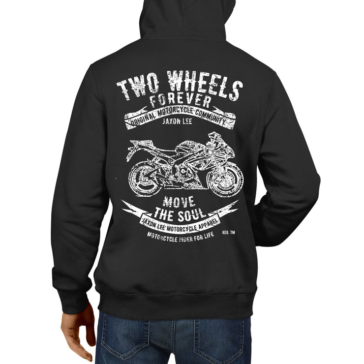 JL Soul Illustration For A Suzuki GSXR 750 2006 Motorbike Fan Hoodie