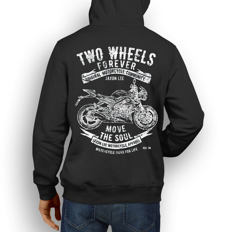 JL Soul Illustration For A Triumph Street Triple Rx SE Motorbike Fan Hoodie