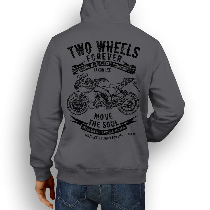 JL Soul Illustration for a Aprilia RS450 Motorbike fan Hoodie