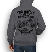 JL Soul Illustration For A BMW K1300S Motorbike Fan Hoodie