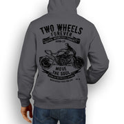 JL Soul Illustration For A Ducati Diavel Motorbike Fan Hoodie