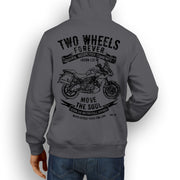 JL Soul Illustration For A Kawasaki Versys 650 LT Motorbike Fan Hoodie