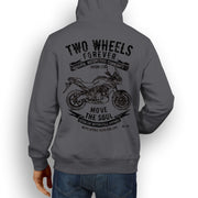 JL Soul Illustration For A Kawasaki Versys 650 Motorbike Fan Hoodie