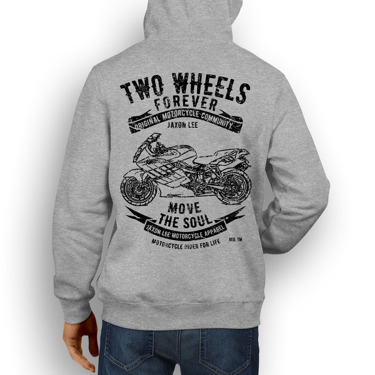 JL Soul Illustration For A BMW K1200S Motorbike Fan Hoodie