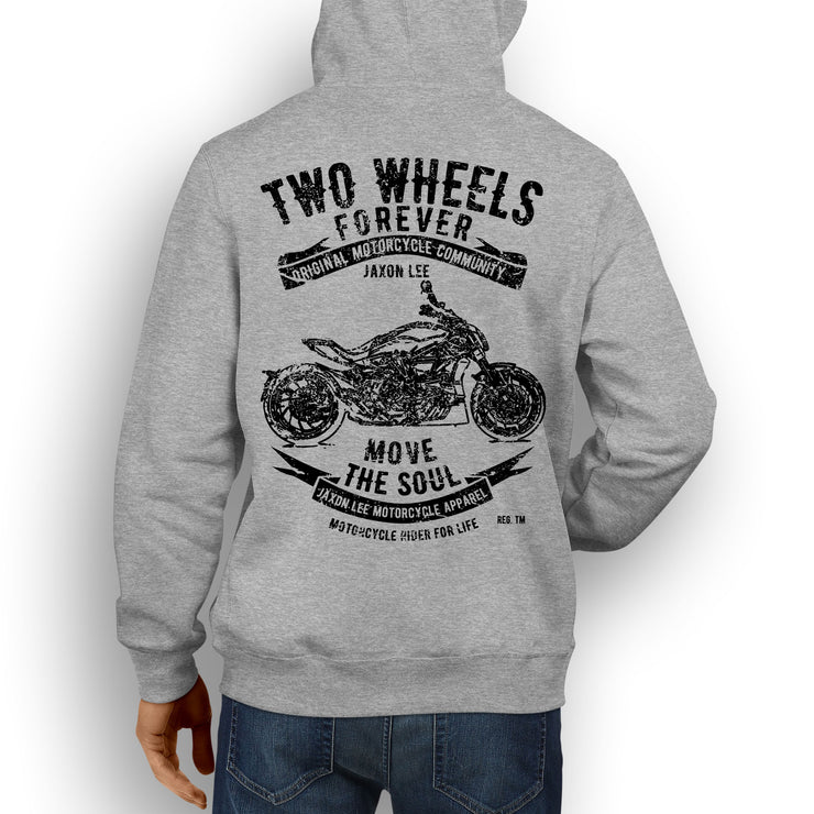 JL Soul Illustration For A Ducati XDiavel S Motorbike Fan Hoodie