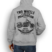 JL Soul Illustration For A Hyosung GV650 Motorbike Fan Hoodie