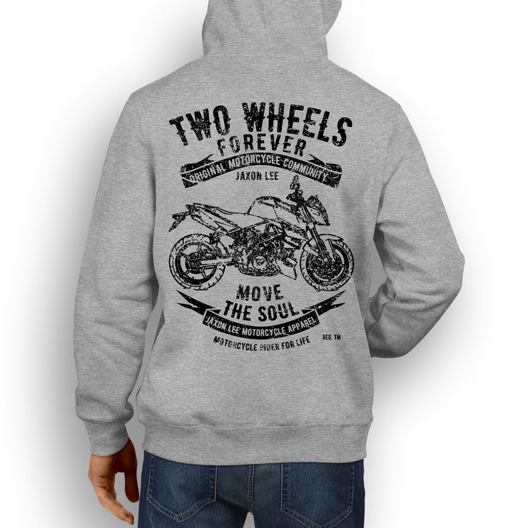 JL Soul illustration for a KTM 990 DukeR Motorcycle fan Hoodie