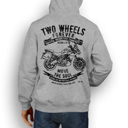 JL Soul Illustration For A Kawasaki Versys 650 LT Motorbike Fan Hoodie