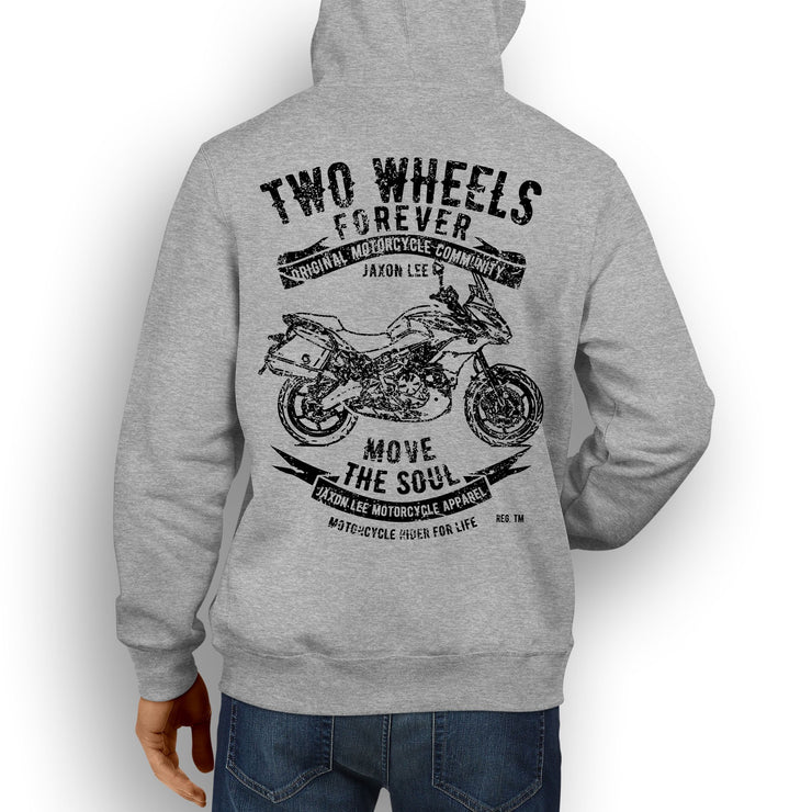 JL Soul Illustration For A Kawasaki Versys 650 LT Motorbike Fan Hoodie