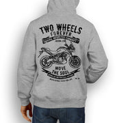 JL Soul Illustration For A Kawasaki Versys 650 Motorbike Fan Hoodie
