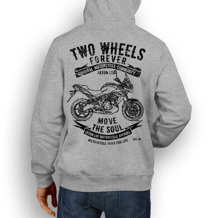 JL Soul Illustration For A Kawasaki Versys 650 Motorbike Fan Hoodie