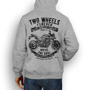 JL Soul Illustration For A Kawasaki Z750 Motorbike Fan Hoodie