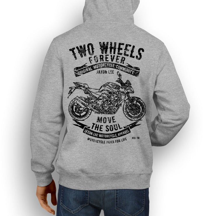 JL Soul Illustration For A Kawasaki Z750 Motorbike Fan Hoodie