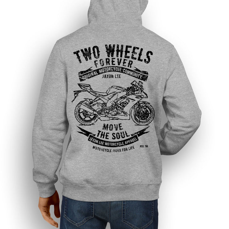 JL Soul Illustration For A Kawasaki ZX10R 2009 Motorbike Fan Hoodie