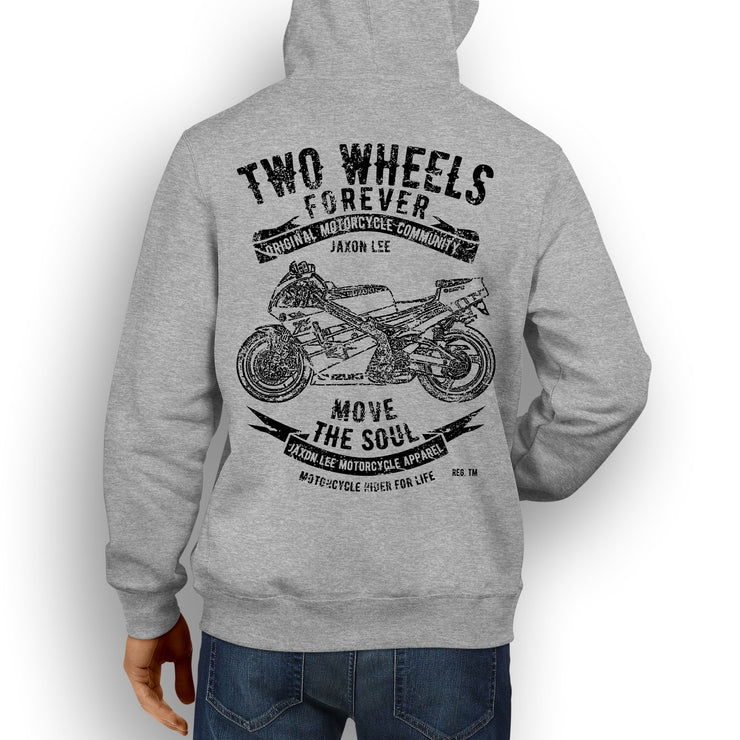 JL Soul Illustration For A Suzuki RGV 250 Motorbike Fan Hoodie