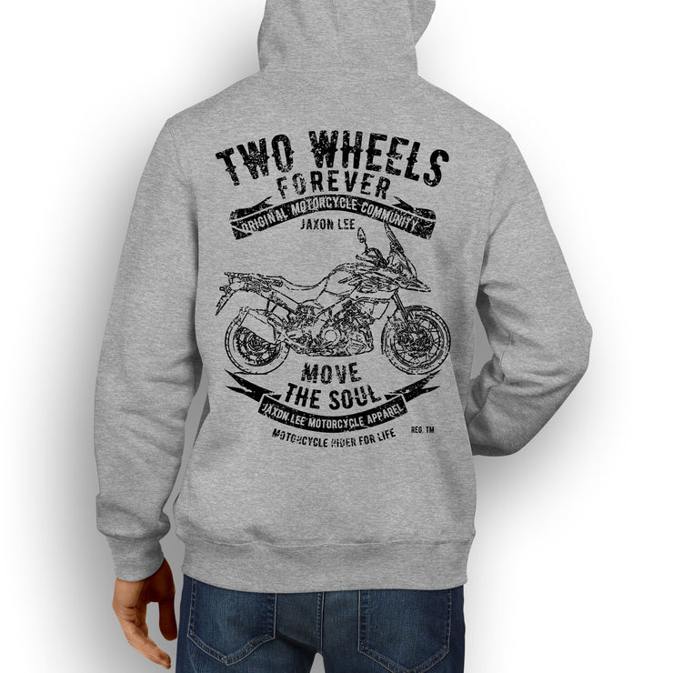 JL Soul Illustration For A Suzuki V Strom 1000XT Motorbike Fan Hoodie