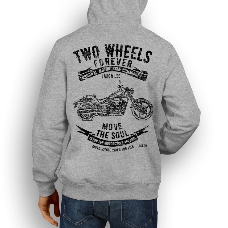 JL Soul Illustration For A Yamaha Midnight Star Motorbike Fan Hoodie