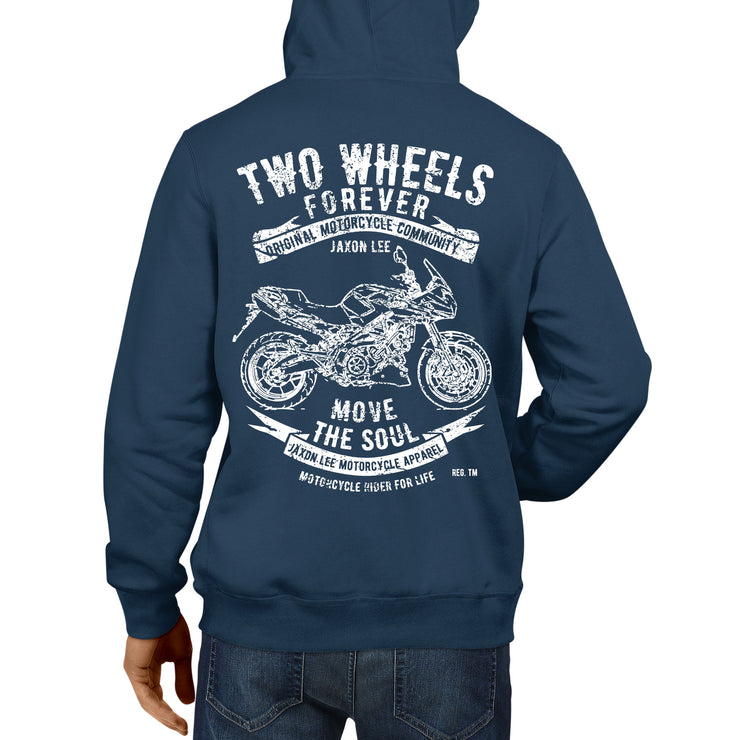 JL Soul Illustration for a Aprilia Shiver 750GT Motorbike fan Hoodie