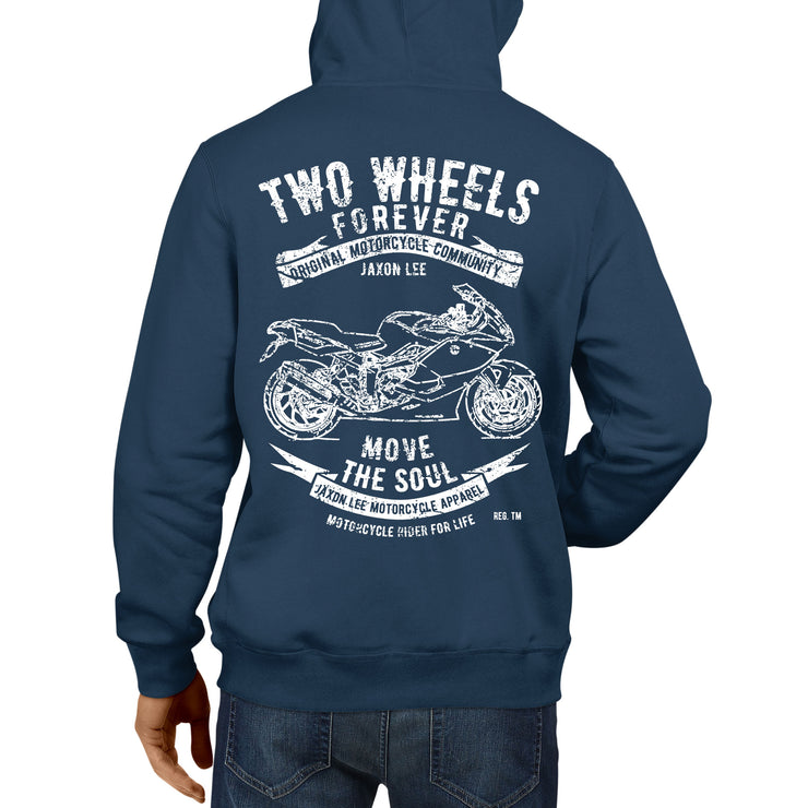 JL Soul Illustration For A BMW K1300S Motorbike Fan Hoodie