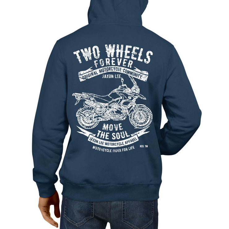JL Soul Illustration For A BMW R1200GS 2011 Motorbike Fan Hoodie