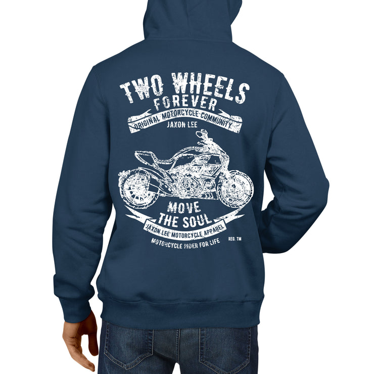 JL Soul Illustration For A Ducati Diavel Motorbike Fan Hoodie