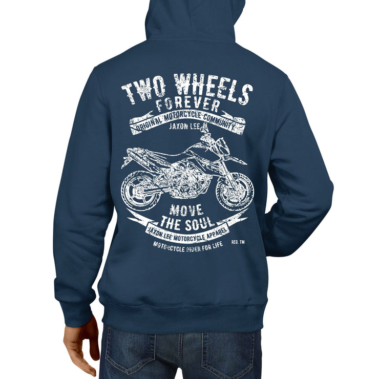 JL Soul illustration for a KTM 990 Supermoto Motorbike fan Hoodie