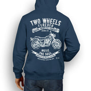 JL Soul Illustration For A Kawasaki W800 Motorbike Fan Hoodie