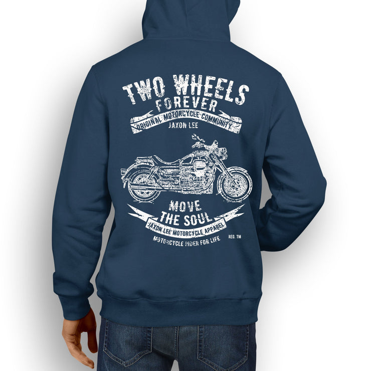 JL Soul Illustration For A Moto Guzzi Eldorado Motorbike Fan Hoodie