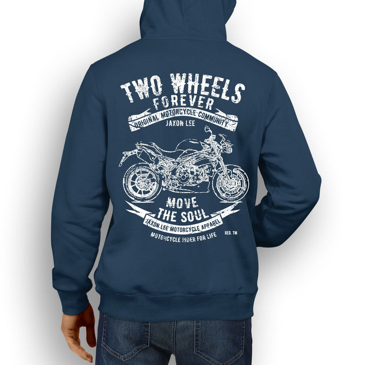 JL Soul Illustration For A Triumph Speed Triple R Motorbike Fan Hoodie