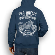 JL Soul Illustration For A Yamaha XSR700 Motorbike Fan Hoodie