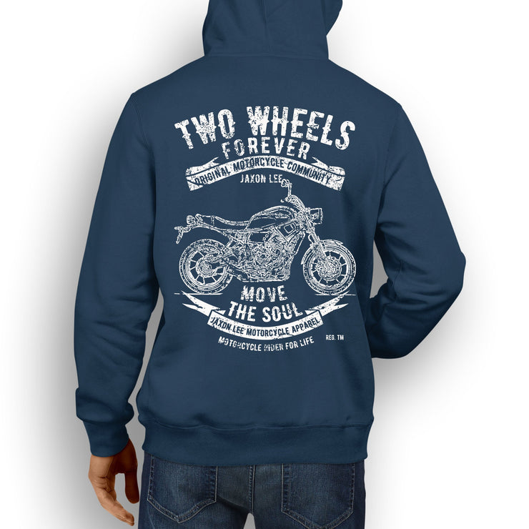 JL Soul Illustration For A Yamaha XSR700 Motorbike Fan Hoodie