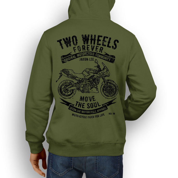 JL Soul Illustration for a Aprilia Shiver 750GT Motorbike fan Hoodie