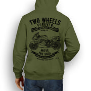 JL Soul Illustration For A BMW K1200S Motorbike Fan Hoodie