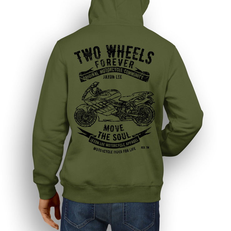 JL Soul Illustration For A BMW K1200S Motorbike Fan Hoodie