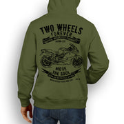 JL Soul Illustration For A BMW K1300S Motorbike Fan Hoodie