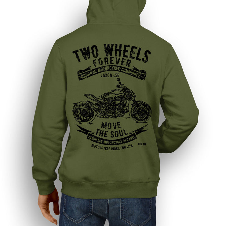 JL Soul Illustration For A Ducati XDiavel S Motorbike Fan Hoodie