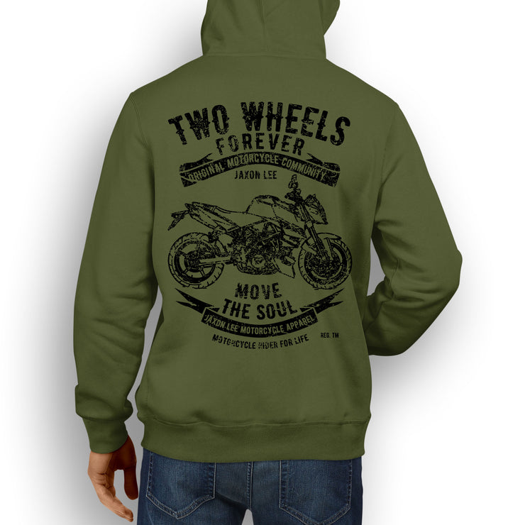 JL Soul illustration for a KTM 990 DukeR Motorcycle fan Hoodie