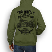 JL Soul Illustration For A Suzuki RGV 250 Motorbike Fan Hoodie