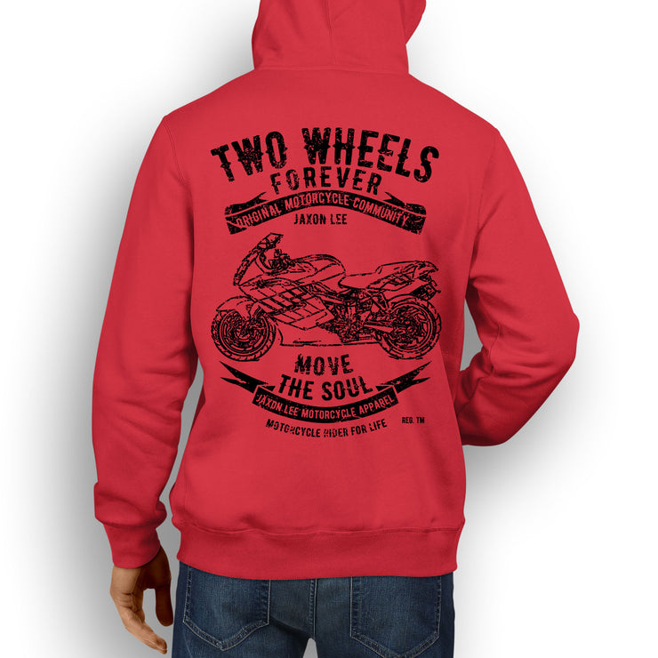 JL Soul Illustration For A BMW K1200S Motorbike Fan Hoodie