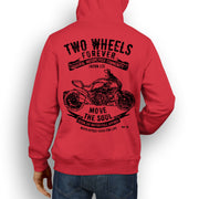 JL Soul Illustration For A Ducati Diavel Motorbike Fan Hoodie