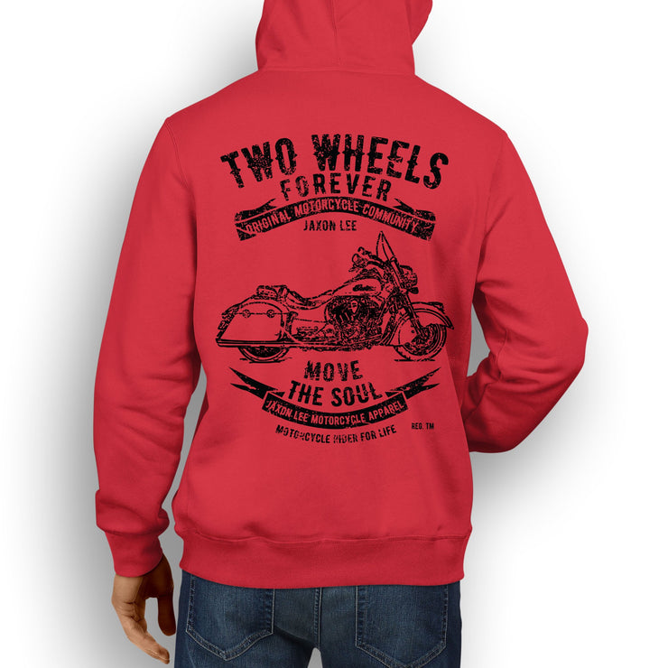 JL Soul Illustration For A Indian Springfield Motorbike Fan Hoodie