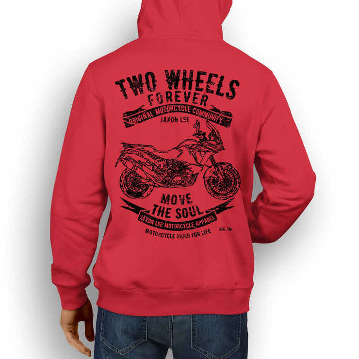 JL Soul illustration for a KTM 1190 Adventure Motorbike fan Hoodie