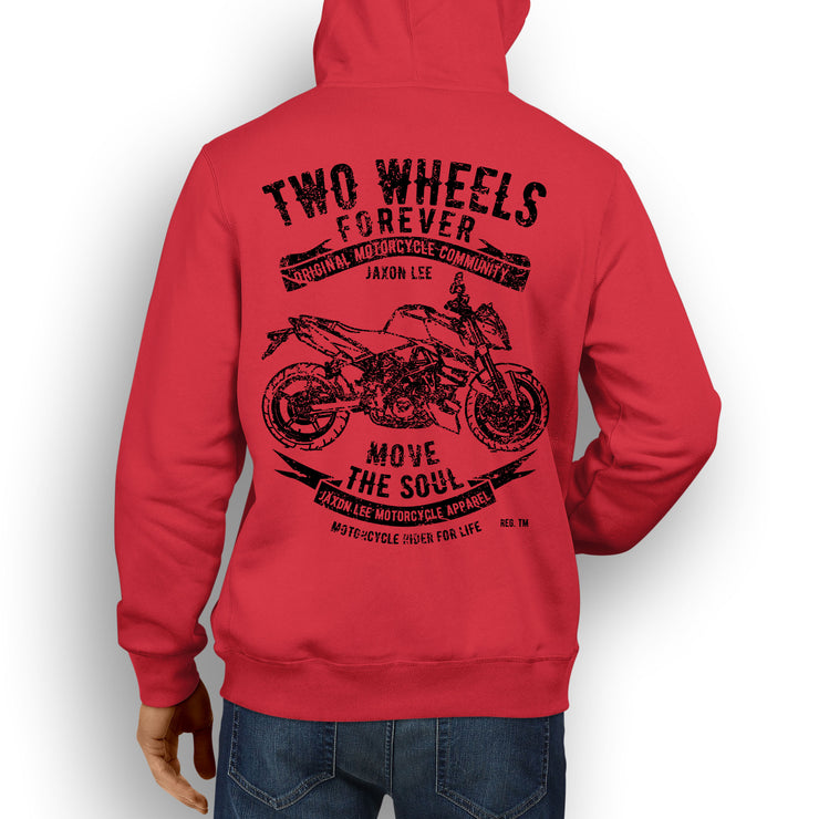 JL Soul illustration for a KTM 990 DukeR Motorcycle fan Hoodie