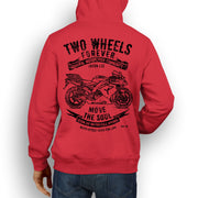 JL Soul Illustration For A Kawasaki Ninja ZX10R 2007 Motorbike Fan Hoodie