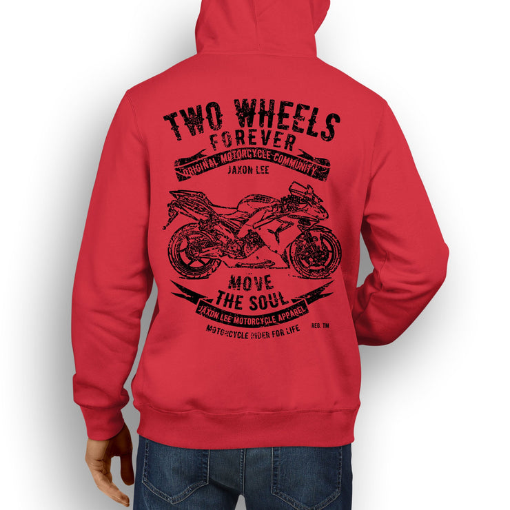 JL Soul Illustration For A Kawasaki Ninja ZX10R 2007 Motorbike Fan Hoodie