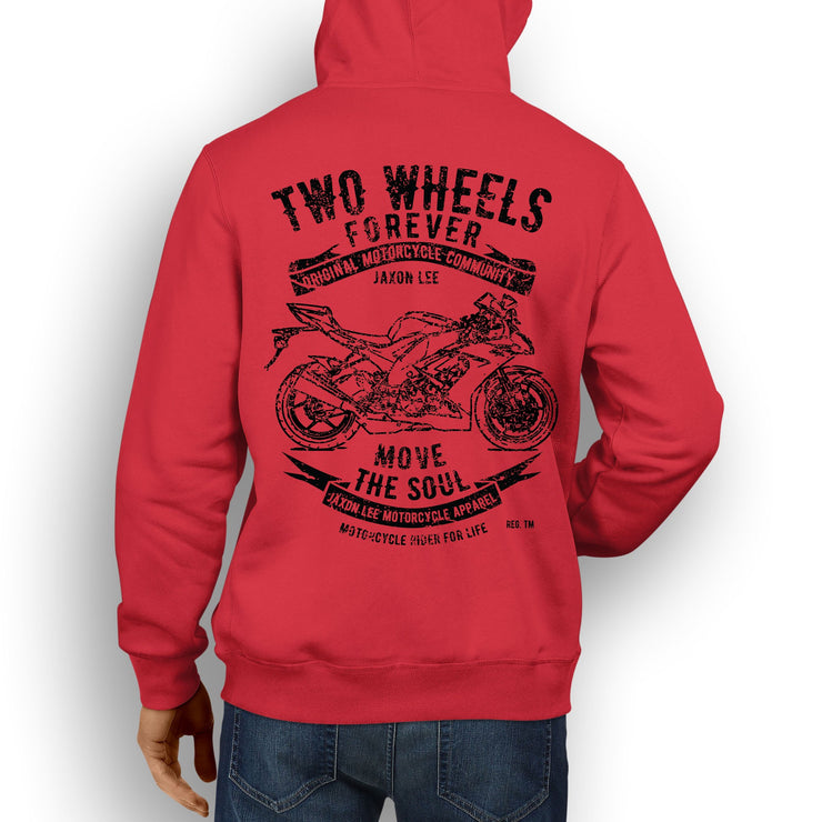 JL Soul Illustration For A Kawasaki ZX10R 2009 Motorbike Fan Hoodie