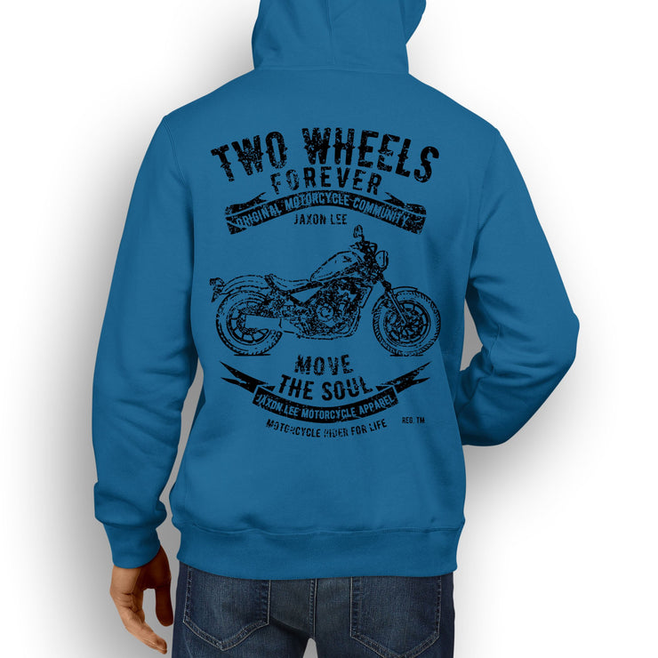 JL Soul Illustration For A Honda Rebel 500 Motorbike Fan Hoodie