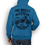 JL Soul illustration for a KTM 125 Duke Motorbike fan Hoodie