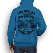 JL Soul Illustration For A Kawasaki Ninja ZX10R 2007 Motorbike Fan Hoodie